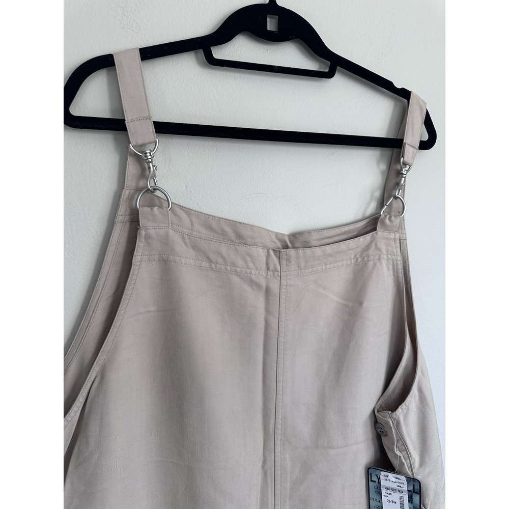 NWT Vintage 100% Lyocell Natural Fiber Coveralls Dress Jumper Gardening XL/2XL - Picture 5 of 12